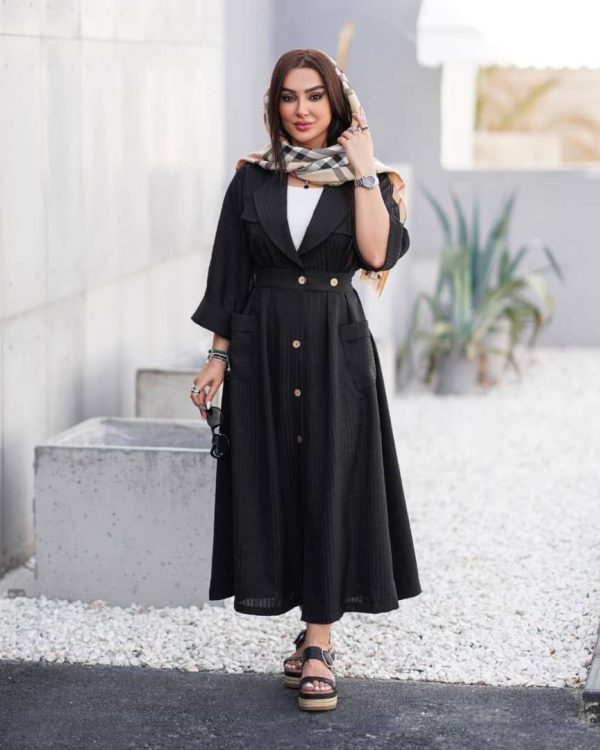 کفتان بلند زنانه دخترانه ماهور کالکشن بهاره 44519 - Image 8