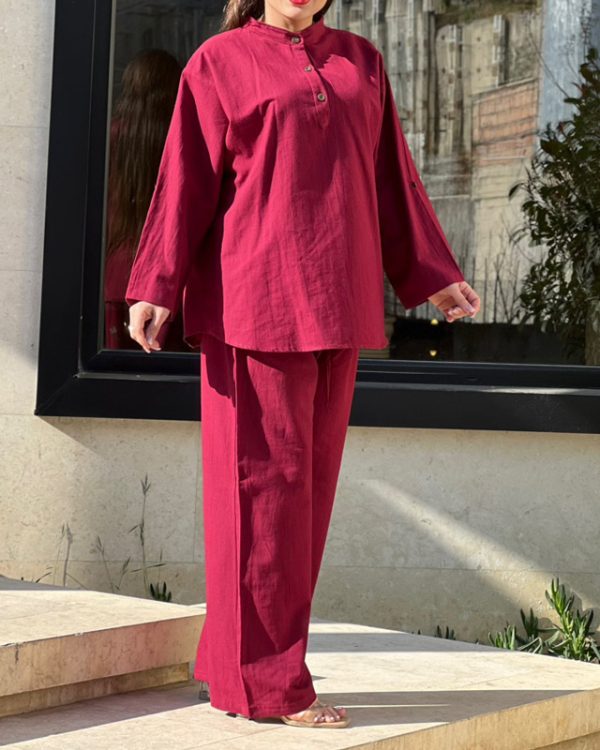 ست بلوز شلوار زنانه دخترانه در رنگ بندی774320 - Image 7