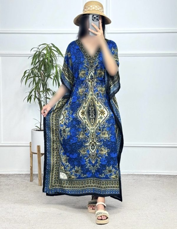 ساحلی پیراهن زنانه پانچ رنگبندی77000