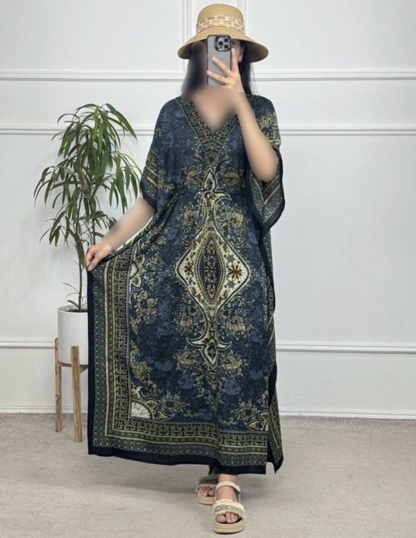 ساحلی پیراهن زنانه پانچ رنگبندی77000 - Image 3