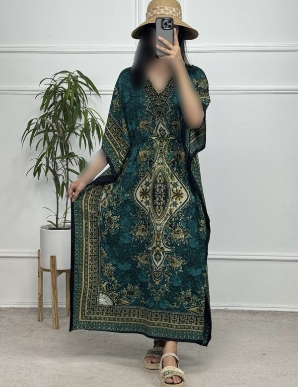 ساحلی پیراهن زنانه پانچ رنگبندی77000 - Image 6