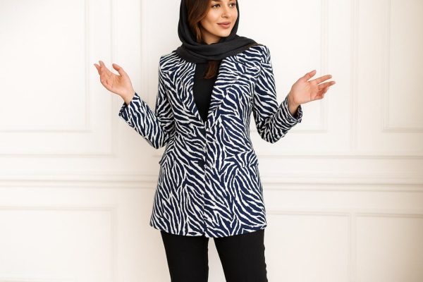 کت شلوار زبرا شیک زنانه دخترانه78907 - Image 2