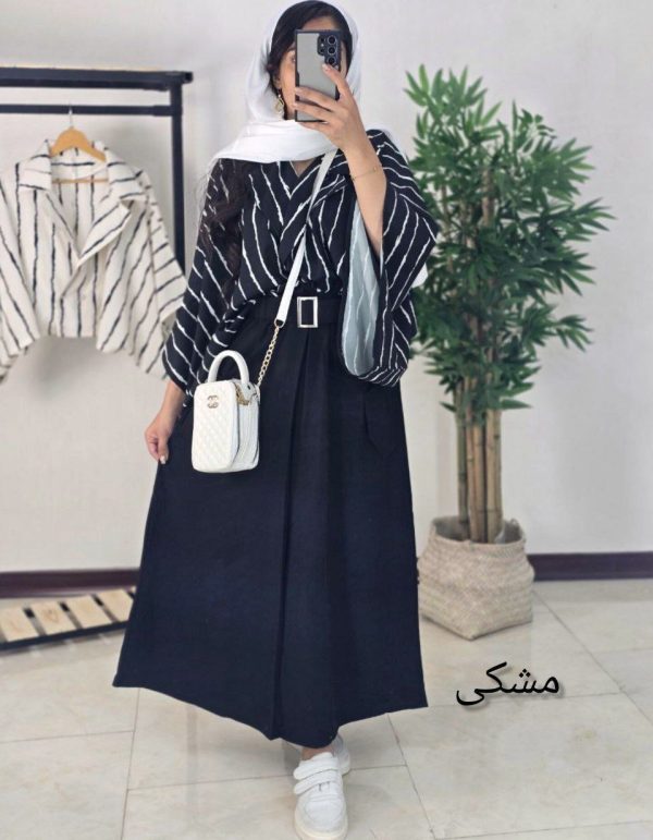 شومیز دامن زنانه مجلسی مناسب تابستان در رنگبندی زیبا و کیفیت عالی791256 - Image 2