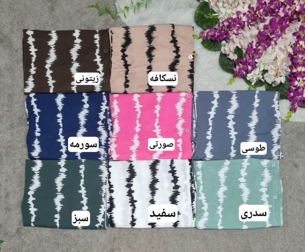 شومیز زنانه دخترانه مانتویی طرح دار در رنگبندی شیک تابستانه743270 - Image 2