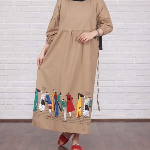 ساحلی پیراهنی جدید طرح دار زنانه دخترانه74661