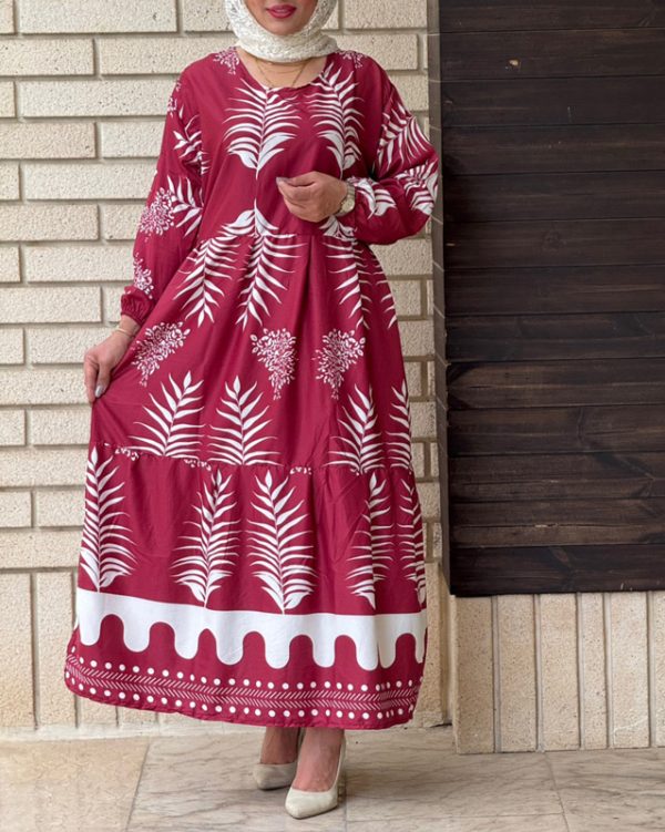 ساحلی پیراهن خاص زنانه رنگبندی ضد چروک71570 - Image 5