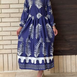 ساحلی پیراهن زنانه جنس کار فلور بوگاتی رنگبندی 1507