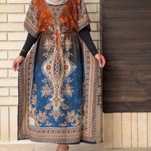پیراهن هندی زنانه پانچ خنک ازاد فری سایز مناسب سایز (۴۰تا ۵۰)