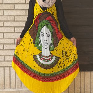 سارافون زنانه دخترانه نخی خنک رنگبندی 73470