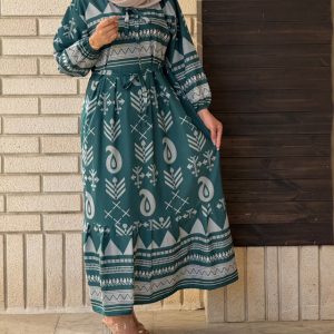 ساحلی پیراهنی زنانه دخترانه ترند چین دار مزونی73970