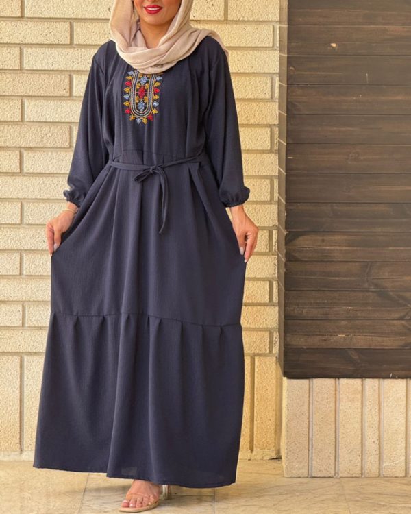 ساحلی پیراهن زنانه دخترانه چین دار شیک و ترند خنک74470 - Image 2