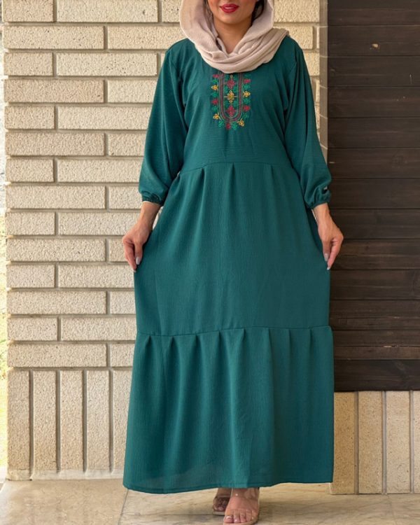 ساحلی پیراهن زنانه دخترانه چین دار شیک و ترند خنک