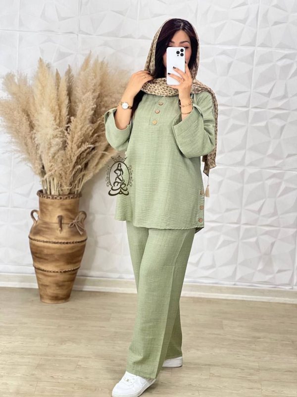 شومیز شلوار زنانه دخترانه کالکشن تابستان 436991