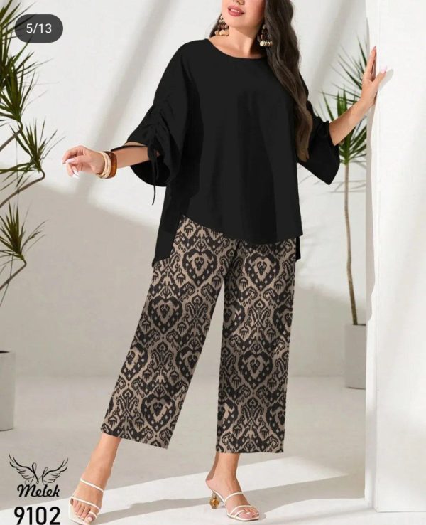 شومیز شلوار زنانه دخترانه کالکشن تابستان 4100148 - Image 4