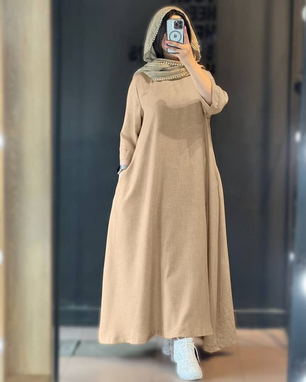 کفتان بلند زنانه دخترانه فوژان کالکشن تابستان 437002 - Image 5