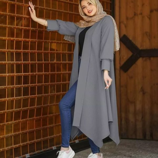 مانتو بلند زنانه دخترانه کالکشن تابستان 437010 - Image 4