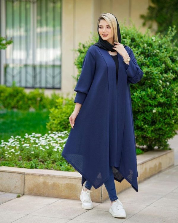 مانتو بلند زنانه دخترانه کالکشن تابستان 437010 - Image 6