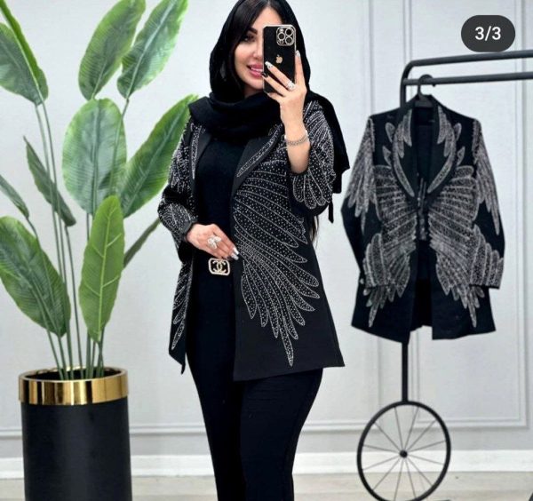 مانتو زنانه مجلسی و شیک طاووس 437019