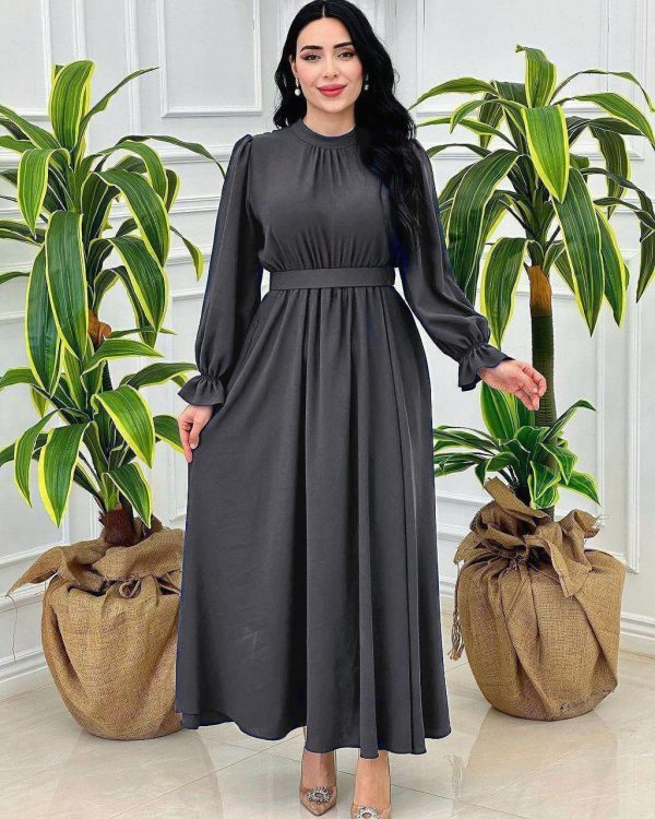 پیراهن بلند زنانه دخترانه ایران بانو کالکشن تابستان 437050 - Image 3