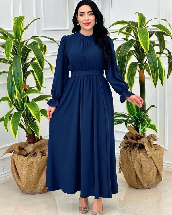 پیراهن بلند زنانه دخترانه ایران بانو کالکشن تابستان 437050 - Image 4