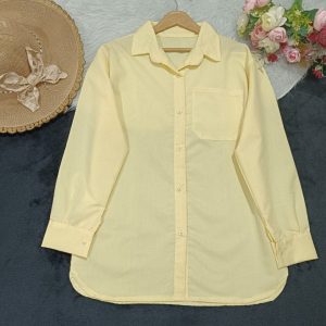 شومیز مانتو زنانه ساده و شیک ترند فری سایز در رنگبندی تابستانه717486
