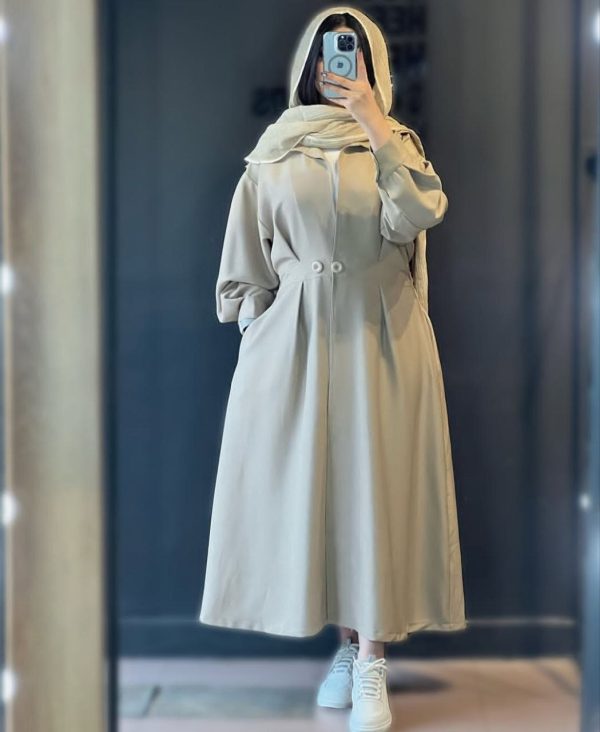 مانتو بلند زنانه دخترانه شیک کالکشن تابستان 437067 - Image 2