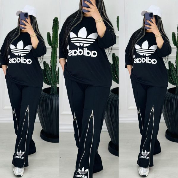 تیشرت شلوار زنانه دخترانه اسپرت 490675