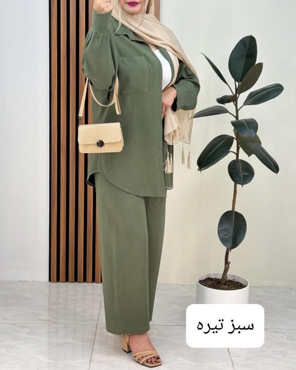 شومیز شلوار زنانه دخترانه کالکشن تابستان 4100212 - Image 13