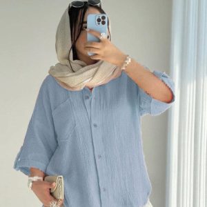 شومیز زنانه دخترانه بسیار خنک تابستانه
