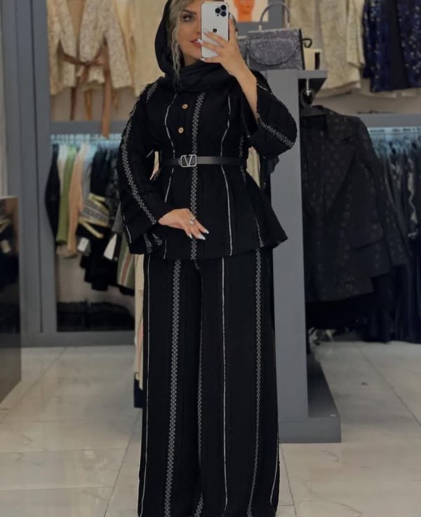 ست شومیز و شلوار زنانه و دخترانه مجلسی837102 - Image 4