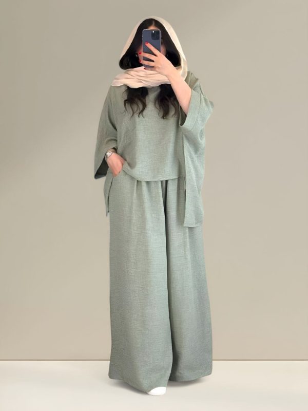 شومیز شلوار زنانه و دخترانه کالکشن تابستانه 336958 - Image 4