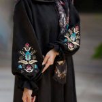 مانتو بلند زنانه و دخترانه گلدوزی شده