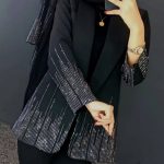 کت زنانه و دخترانه نگین کار شده بسیار شیک