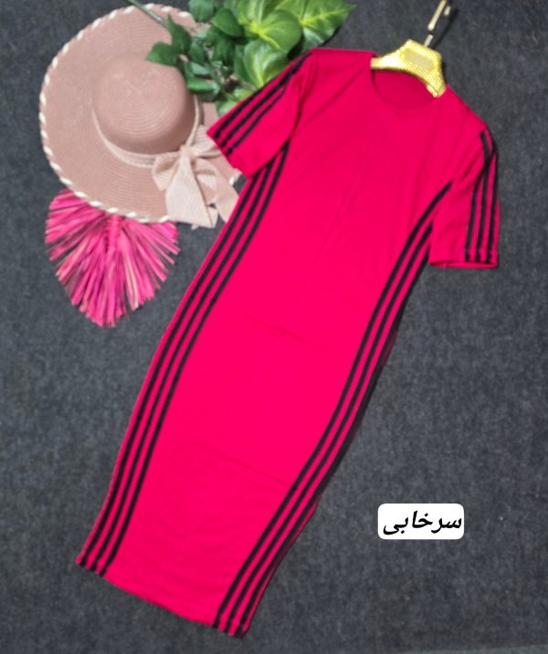 پیراهن زنانه و دخترانه کبریتی سه نوار8100229 - Image 7