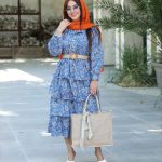 پیراهن زنانه و دخترانه دامن طبقه ای