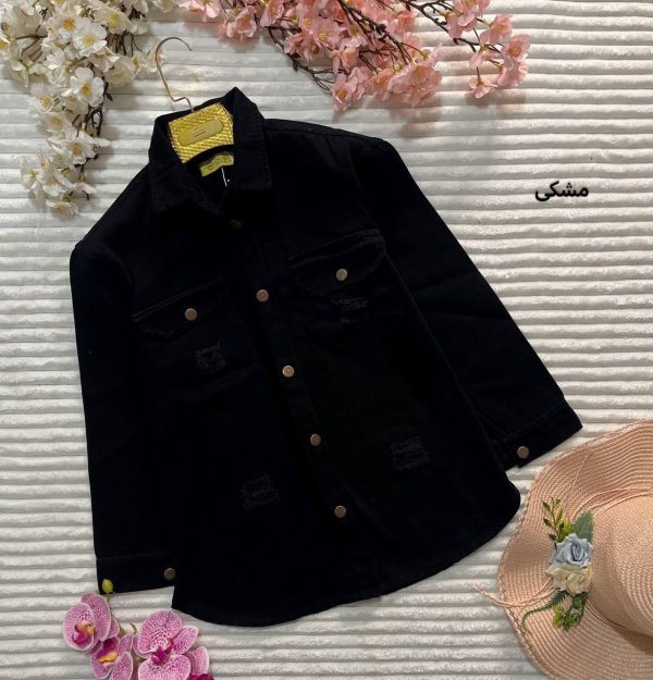 شومیز مانتویی زنانه مدل 434 | کتان ترک اصل، تنخور شیک، جیب کاربردی و فری سایز 275581 - Image 7