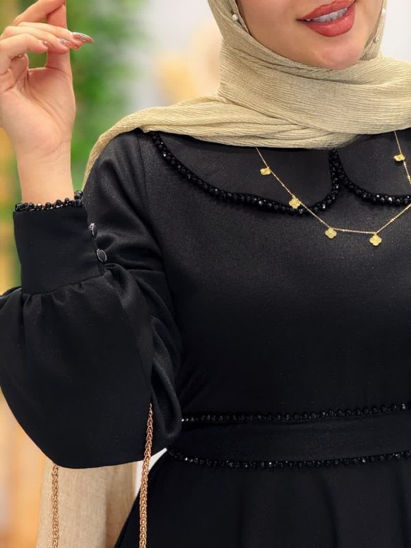 پیراهن بلند زنانه دخترانه کالکشن محرم و تابستان 491050 - Image 10
