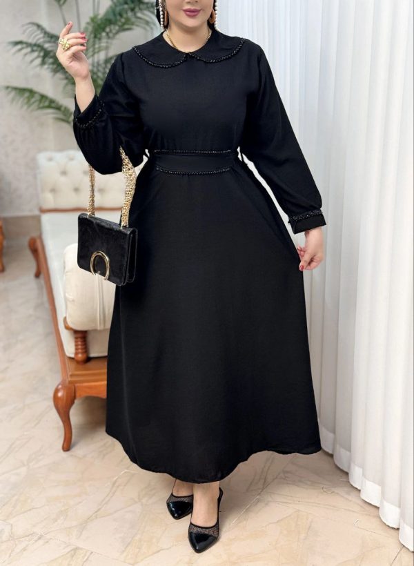 پیراهن بلند زنانه دخترانه کالکشن محرم و تابستان 491050 - Image 3