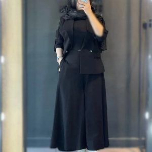 ست کت و دامن شلواری زنانه و دخترانه ترند مزونی