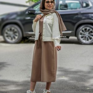 ست دو تیکه زنانه و دخترانه کت و پیراهن