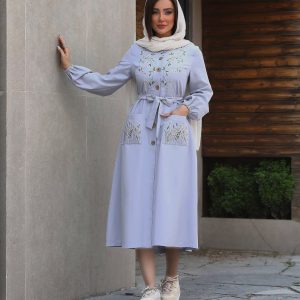 پیراهن گلدوزی نهال شانتون اعلا – فری سایز، رنگبندی متنوع 28309