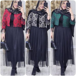 ست کت و دامن زنانه و دخترانه مجلسی379470