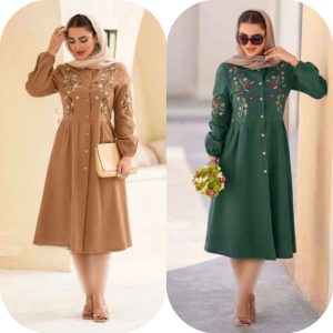 پیراهن زنانه و دخترانه گلدوزی شده