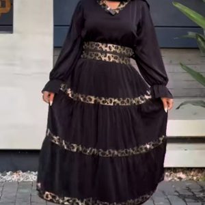 پیراهن پلنگی زنانه و دخترانه ترند 