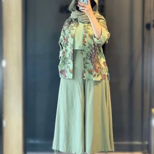 ست شومیز شلوار زنانه و دخترانه شیک خنک391253