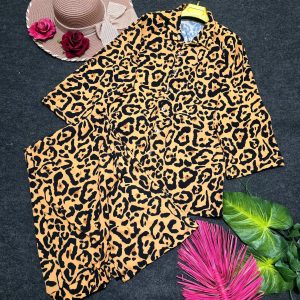 ست شومیز شلوار زنانه و دخترانه پلنگی824583