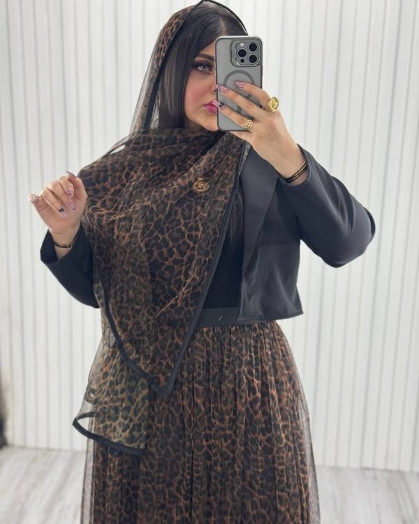 ست سه تیکه دخترانه و زنانه پلنگی 8100191 - Image 3