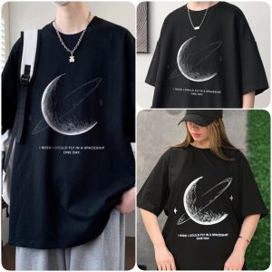 تیشرت پنبه اسپرت لانگ ماه