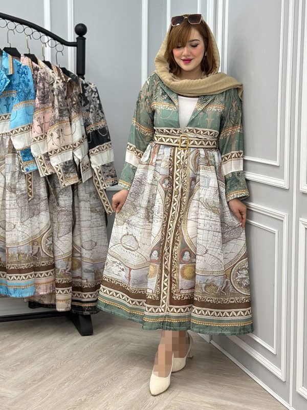 پیراهن ساحلی زنانه دخترانه مدل آنجلیا490615 - Image 3