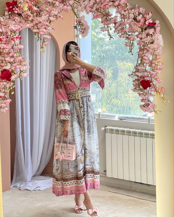 پیراهن ساحلی زنانه دخترانه مدل آنجلیا490615 - Image 4